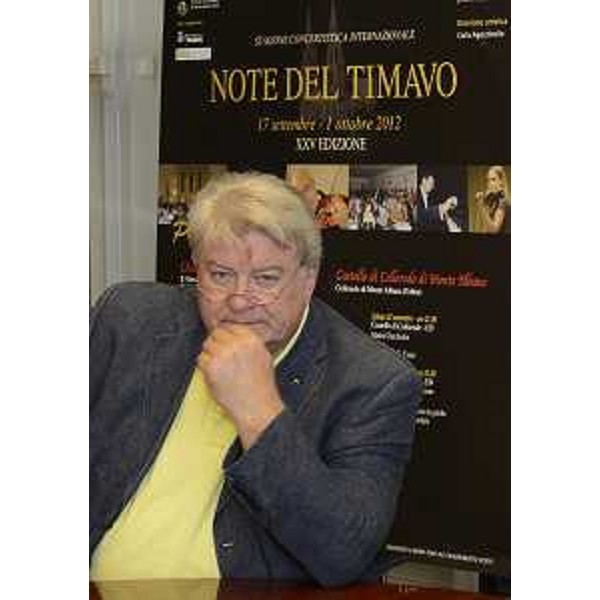 Elio De Anna (Assessore regionale Cultura) alla presentazione della XXV edizione di "Note del Timavo - Stagione concertistica internazionale". (Trieste 06/09/12)