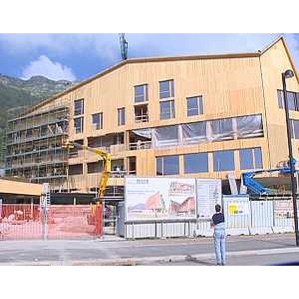 Il cantiere del Residence del Polo sportivo. (Piancavallo 07/09/12)
