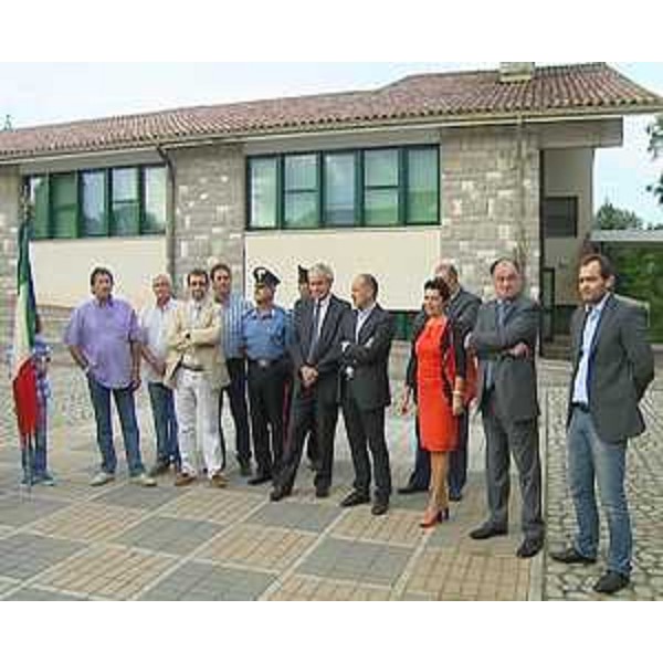 Roberto Molinaro (Assessore regionale Istruzione) nel corso della sua visita all'Istituto comprensivo di Majano e Forgaria. (Forgaria 10/09/12)
