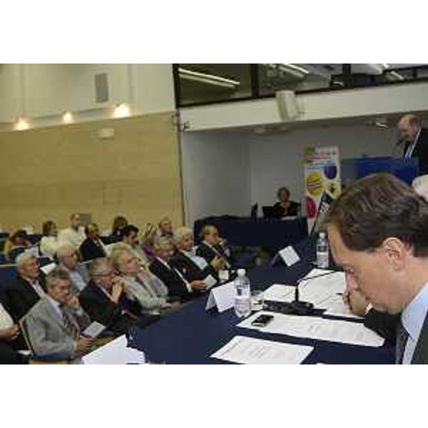 Luca Ciriani (Vicepresidente Friuli Venezia Giulia) alla sessantaseiesima Giornata dell'Artigianato a PordenoneFiere. (Pordenone 15/09/12)