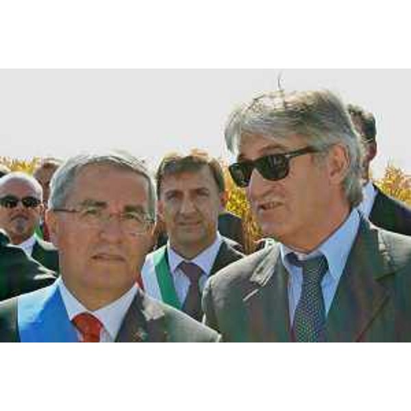 Pietro Fontanini (Presidente Provincia Udine) e Renzo Tondo (Presidente Friuli Venezia Giulia) al 54° congresso provinciale dell'AFDS-Associazione Friulana Donatori di Sangue. (Castions di Strada 16/09/12)