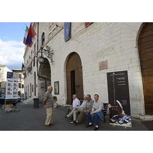 La Pinacoteca comunale ospita un'esposizione di mosaici della Scuola Mosaicisti del Friuli di Spilimbergo. (Assisi 03/10/12)