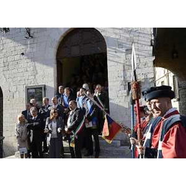 Renzo Tondo (Presidente Friuli Venezia Giulia), Catiuscia Marini (Presidente Umbria) e Roberto Cosolini (Sindaco Trieste) durante le celebrazioni di San Francesco Patrono d'Italia. (Assisi 04/10/12)