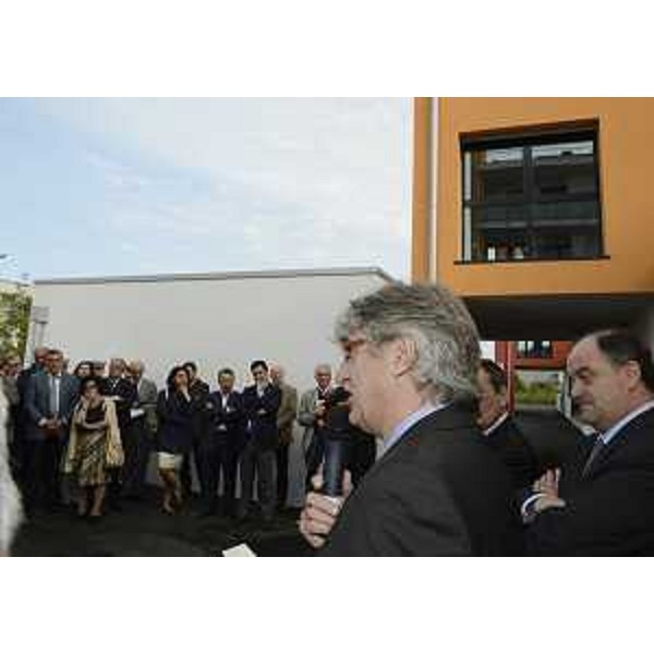 Renzo Tondo (Presidente Friuli Venezia Giulia) interviene all'inaugurazione della nuova Casa dello Studente dell'ERDiSU di Udine nel Polo universitario dei Rizzi. (Udine 08/10/12)