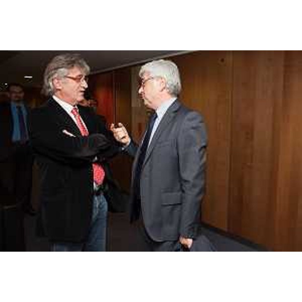 Renzo Tondo (Presidente Friuli Venezia Giulia) e Antonio Cancian (Europarlamentare). (Bruxelles 10/10/12)