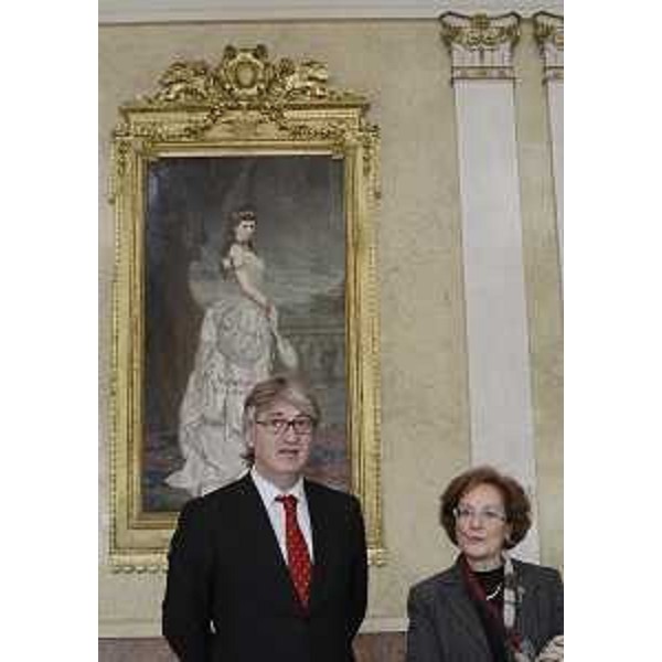 Renzo Tondo (Presidente Friuli Venezia Giulia) e Francesca Adelaide Garufi (Prefetto di Trieste e Commissario di Governo) nella sede della Regione. (Trieste 06/11/12)