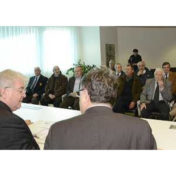 Elio De Anna (Assessore regionale Cultura) e Roberto Machella (Tenente colonnello, presidente Associazione culturale di Storia militare "Military Historical Center"). (Udine 16/11/12)
