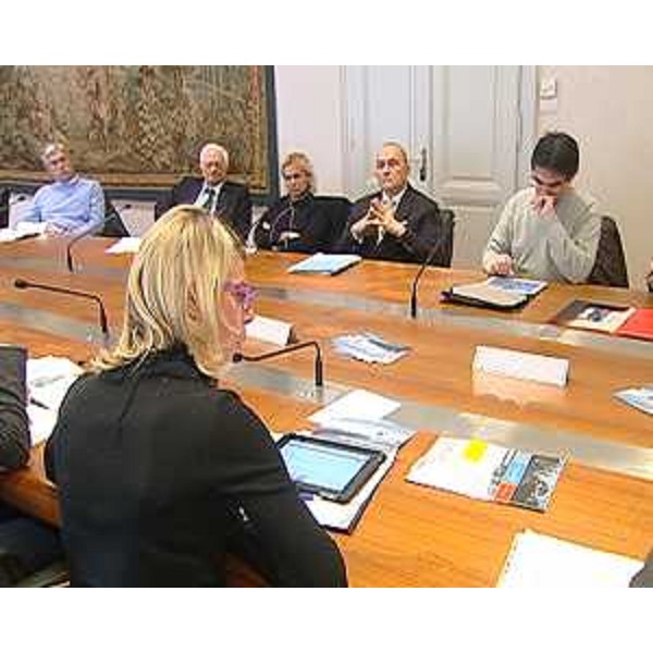 Federica Seganti (Assessore regionale Attività produttive) alla presentazione della campagna per la promozione integrata del prodotto neve in Friuli Venezia Giulia. (Trieste 27/11/12)