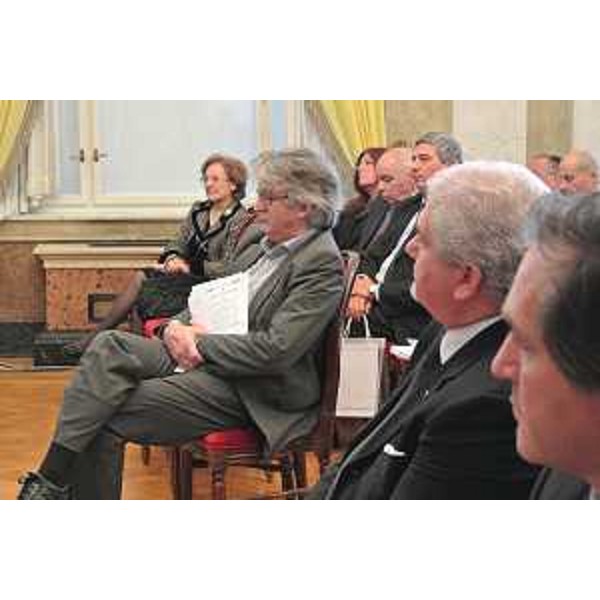 Renzo Tondo (Presidente Friuli Venezia Giulia) al convegno di studi per la celebrazione dei 150 anni della Corte dei Conti, nella sede della Regione. (Trieste 03/12/12)