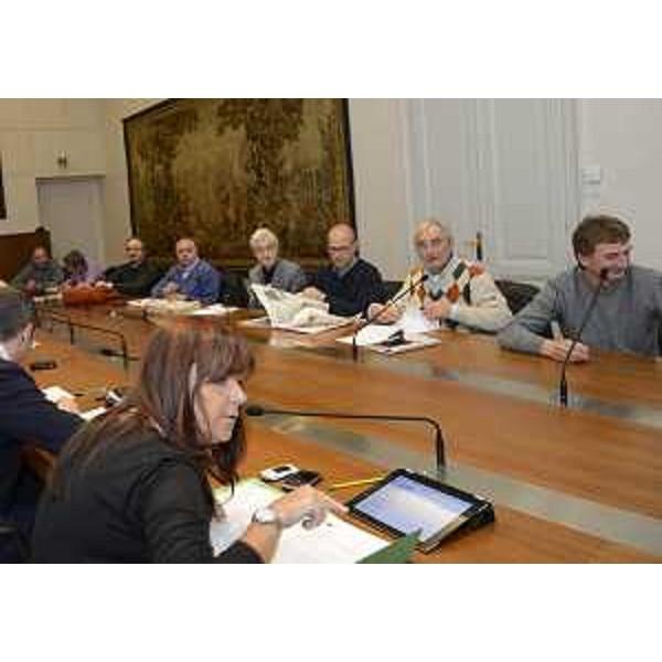 Angela Brandi (Assessore regionale Lavoro) incontra rappresentanti di Azienda, Confindustria, sindacati e Alessandro Ciriani (Presidente Provincia Pordenone) sulla situazione occupazionale e industriale dello stabilimento della Ideal Standard di Orcenico Inferiore. (Trieste 04/12/12)