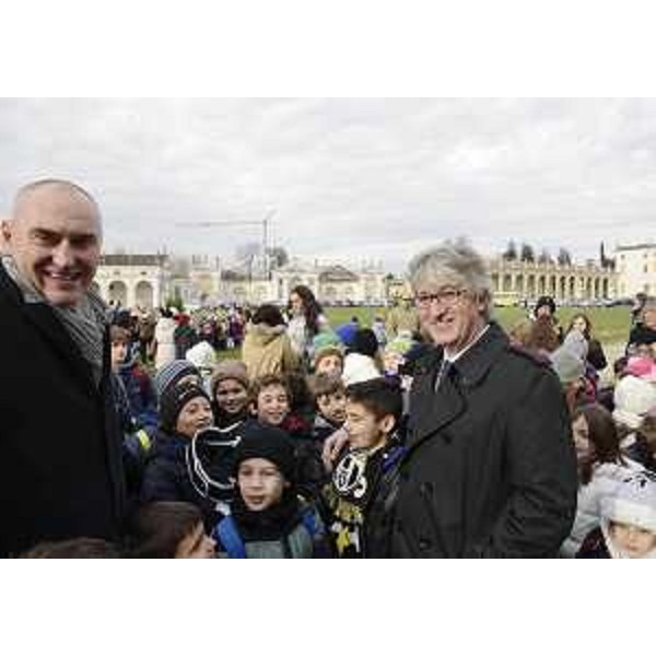 Maurizio Franz (Presidente Consiglio regionale) e Renzo Tondo (Presidente Friuli Venezia Giulia) all'inaugurazione di "Natale in Villa". (Villa Manin di Passariano 07/12/12)