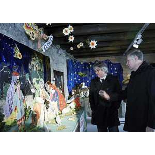 Renzo Tondo (Presidente Friuli Venezia Giulia) visita la mostra di presepi allestita per "Natale in Villa". (Villa Manin di Passariano 07/12/12)