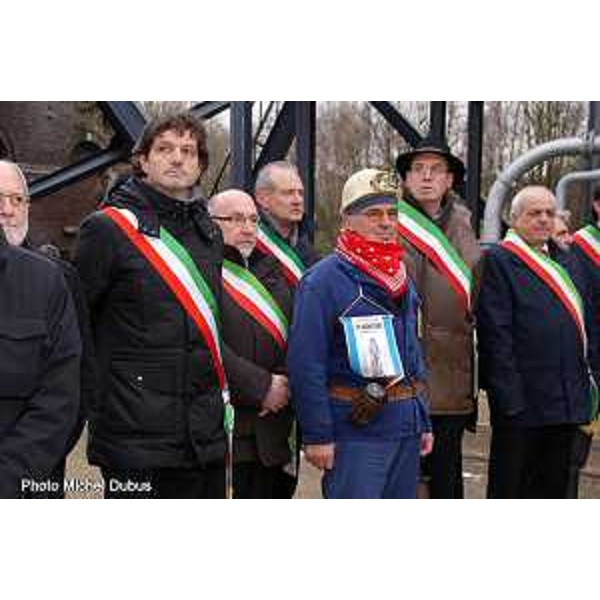 Cerimonia in ricordo dei minatori morti in miniera l'8 agosto 1956. (Marcinelle, Belgio, 08/12/12)