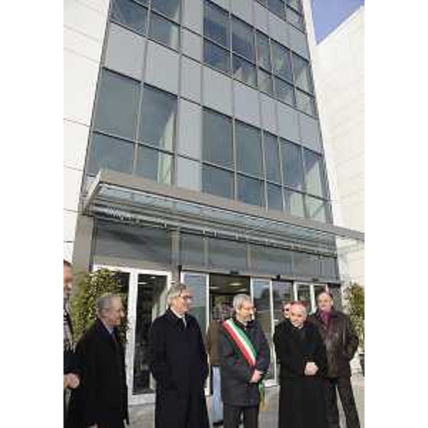 C.Favaretti (Direttore generale Ospedale S.M.d.M. Udine), R.Tondo (Presidente Friuli Venezia Giulia), F.Honsell (Sindaco Udine) e A.B.Mazzocato (Arcivescovo Udine) all'inaugurazione dei nuovi spazi dell'Ospedale Santa Maria della Misericordia. (Udine 11/01/13)