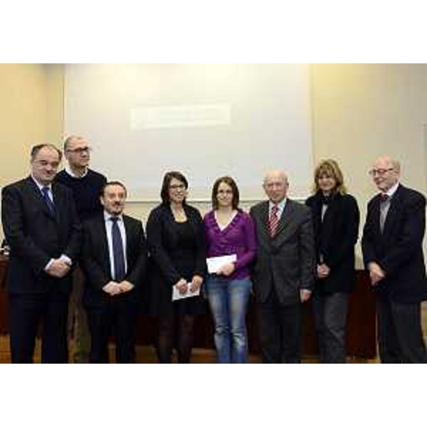 Roberto Molinaro (Assessore regionale Associazionismo), Vincenzo Zoccano e Mario Brancati (Vicepresidente e presidente Consulta regionale Associazioni Disabili) alla premiazione della Consulta regionale delle Associazioni di Disabili a tesi universitarie in materia di politiche ed interventi per l'integrazione dei disabili. (Trieste 17/01/13)