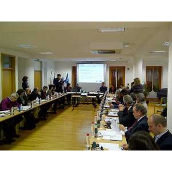 Tavolo del quarantatreesimo Incontro degli sloveni della provincia di Udine e del Posocje (Isontino). [Caporetto-Kobarid (SLO) 20/01/13]