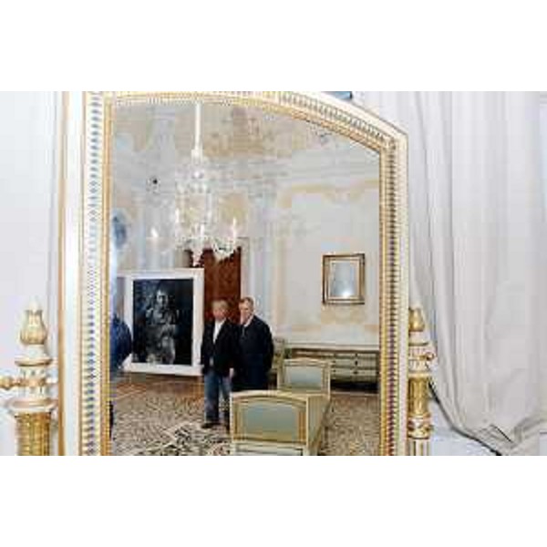 Riccardo Illy (Presidente Regione Friuli Venezia Giulia) con Hiroshi Sugimoto ritratti in occasione dell'inaugurazione della mostra a Villa Manin. (Codroipo 31/03/07)