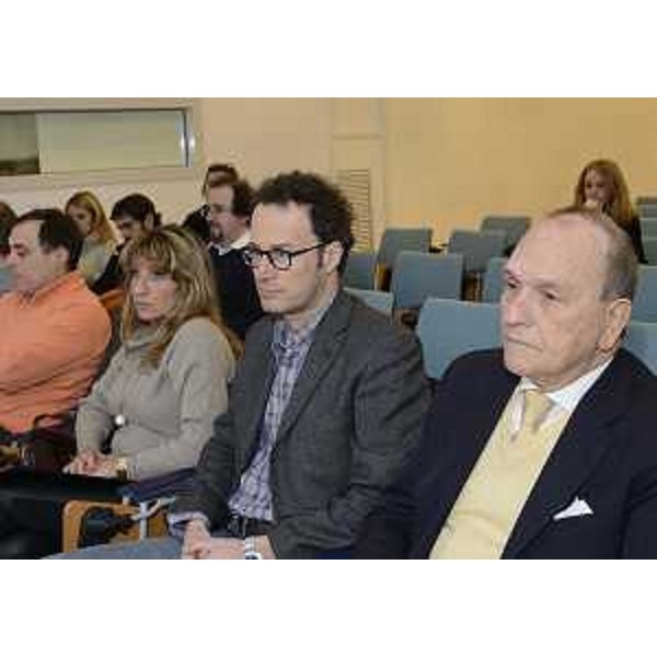 Andro Merkù (Showman) e Sergio Dressi (Presidente Aeroporto FVG) alla conferenza stampa sulla partecipazione del Friuli Venezia Giulia alla BIT-Borsa Internazionale del Turismo 2013. (Trieste 08/02/2013)