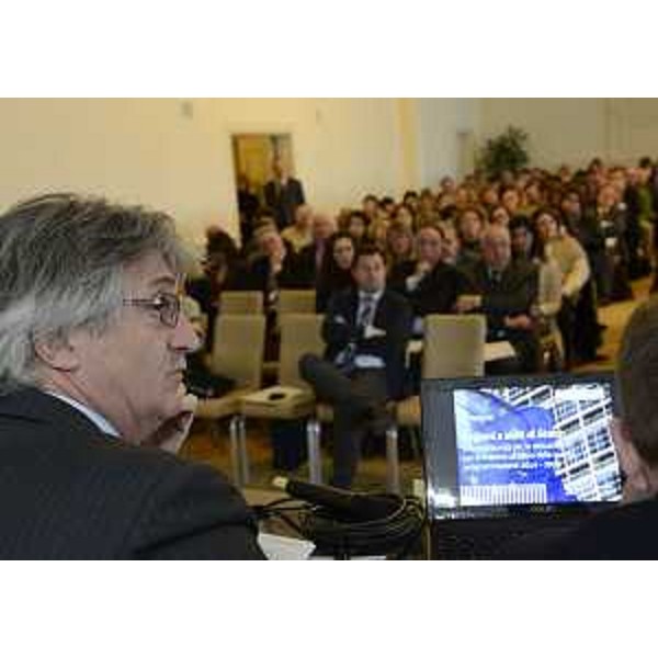 Renzo Tondo (Presidente Friuli Venezia Giulia) al convegno "Regioni e Aiuti di Stato" al Savoia Excelsior Palace. (Trieste 04/03/13)