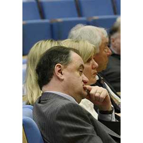 Roberto Molinaro (Assessore regionale Istruzione Università Ricerca Famiglia Associazionismo Cooperazione) al convegno "La Specialità del Friuli Venezia Giulia a 50 anni dalla nascita dello Statuto", nell'Auditorium regionale. (Udine 08/03/13)