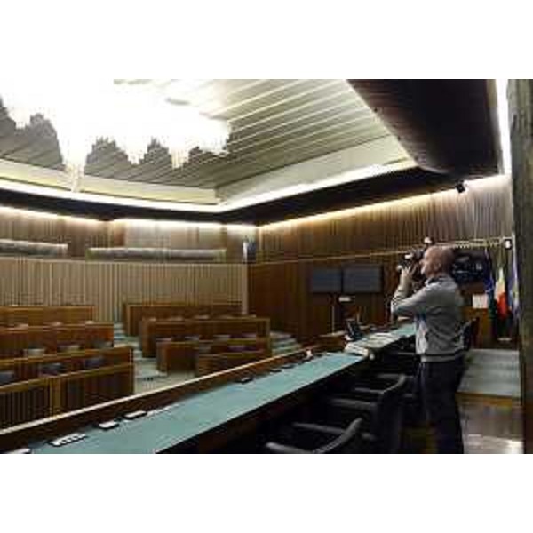 L'aula del Consiglio regionale del Friuli Venezia Giulia. (Trieste 21/04/13)