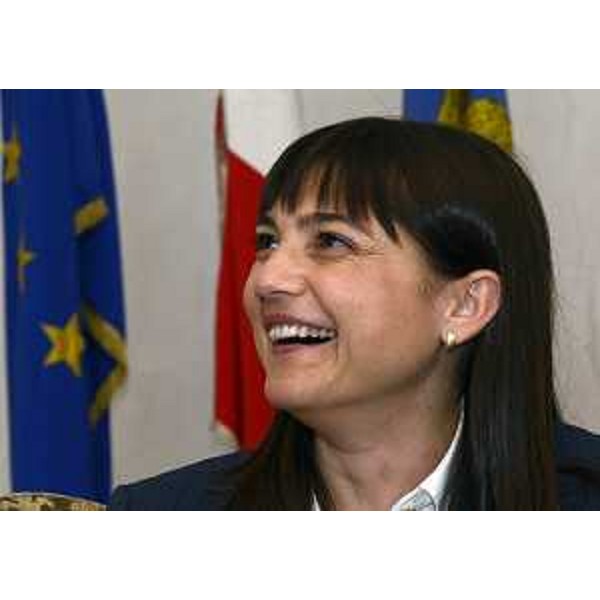Debora Serracchiani (Presidente Friuli Venezia Giulia) nella sede della Regione FVG per la prima giornata di lavoro. (Trieste 29/04/13)