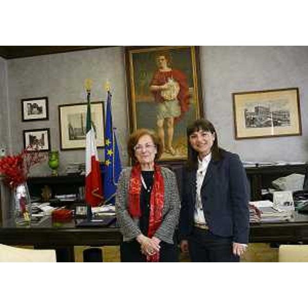 Francesca Adelaide Garufi (Commissario di Governo e prefetto di Trieste) e Debora Serracchiani (Presidente Friuli Venezia Giulia) nella sede della Prefettura. (Trieste 29/04/13)
