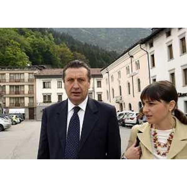 Enzo Marsilio (Consigliere regionale) e Debora Serracchiani (Presidente Friuli Venezia Giulia). (Tolmezzo 10/05/13)