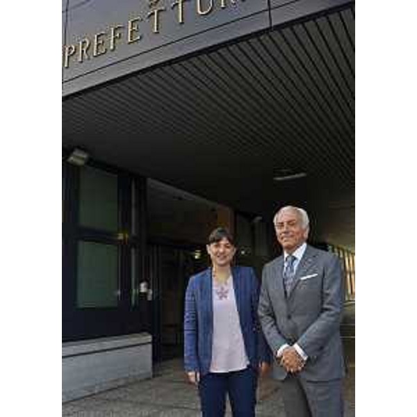 Debora Serracchiani (Presidente Friuli Venezia Giulia) e Pierfrancesco Galante (Prefetto Pordenone). (Pordenone 12/06/13)