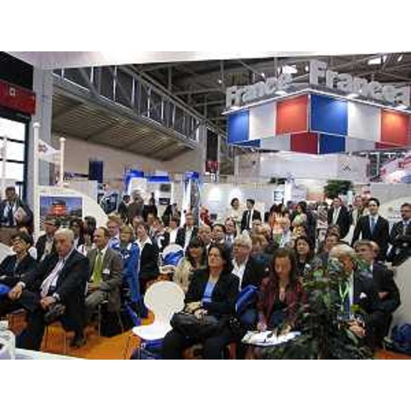 Pubblico alla tavola rotonda organizzata dalla Camera di Commercio italo-tedesca nell'ambito della Fiera "Transport Logistic 2013". (Monaco di Baviera 06/06/13)