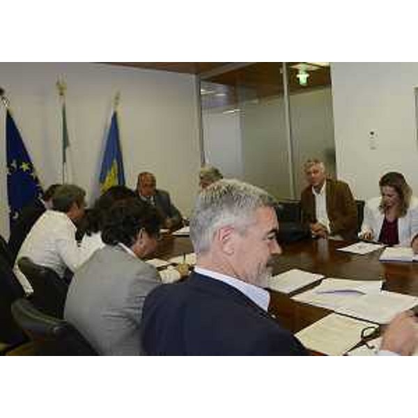 Paolo Panontin (Assessore regionale Funzione pubblica, Autonomie locali e Coordinamento Riforme) durante l'audizione in V Commissione consiliare. (Udine 26/06/13)