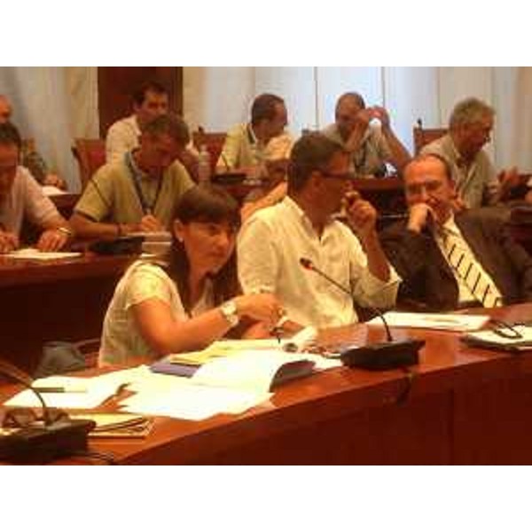 Debora Serracchiani (Presidente Friuli Venezia Giulia) alla riunione del Tavolo sulla Ferriera di Servola (TS) al Ministero dello Sviluppo economico. (Roma 16/07/13)