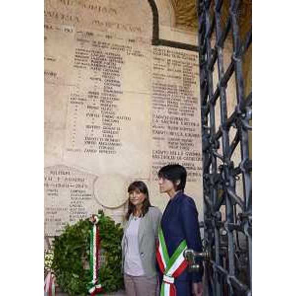 Debora Serracchiani (Presidente Friuli Venezia Giulia) alla cerimonia per il 69° anniversario degli eccidi della Valle del But. (Paluzza 20/07/13)