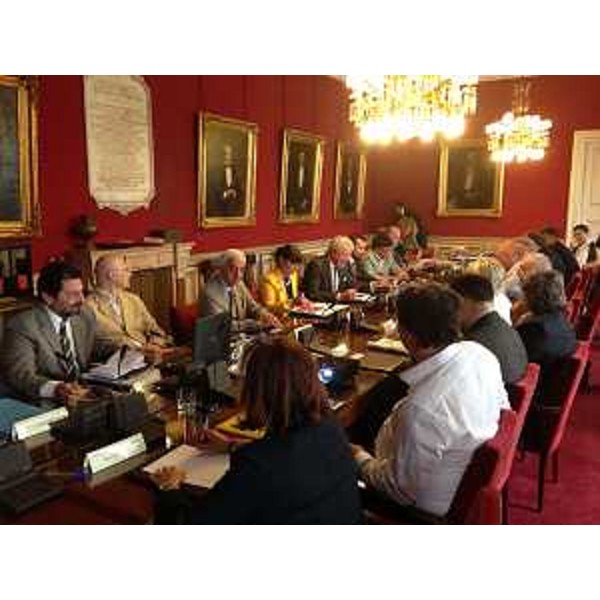 Debora Serracchiani (Presidente Friuli Venezia Giulia) incontra il Consiglio della Camera di Commercio di Trieste. (Trieste 23/07/13)