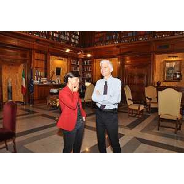 Debora Serracchiani (Presidente Friuli Venezia Giulia) e Massimo Bray (Ministro Beni e Attività culturali e Turismo). (Roma 25/07/13)