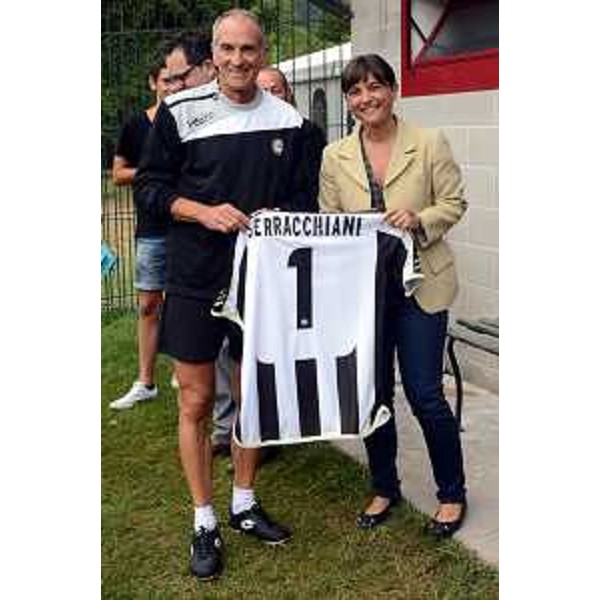 Debora Serracchiani (Presidente della Regione Friuli Venezia Giulia) visita l'Udinese durante il ritiro pre-campionato ad Arta Terme. (Arta Terme, 04/08/13)