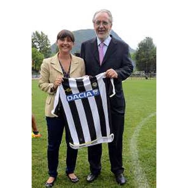 Debora Serracchiani (Presidente della Regione Friuli Venezia Giulia) visita l'Udinese durante il ritiro pre-campionato ad Arta Terme. (Arta Terme, 04/08/13)