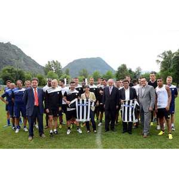 Debora Serracchiani (Presidente della Regione Friuli Venezia Giulia) visita l'Udinese durante il ritiro pre-campionato ad Arta Terme. (Arta Terme, 04/08/13)