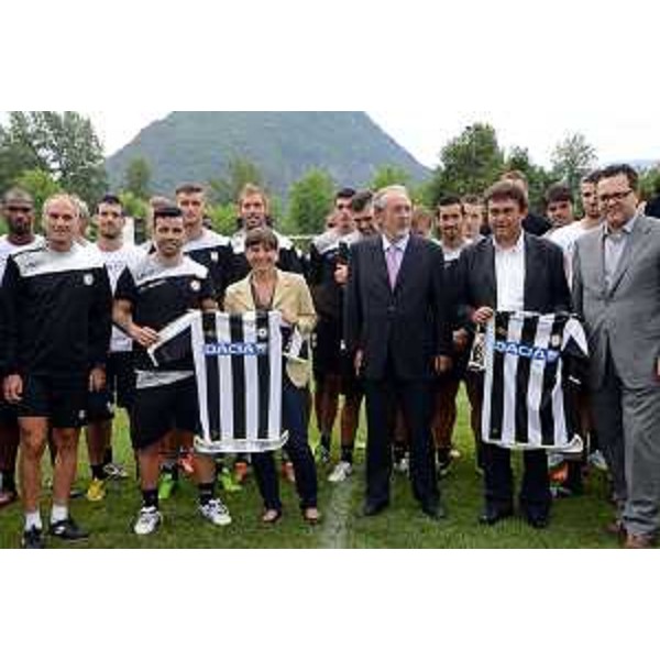 Debora Serracchiani (Presidente della Regione Friuli Venezia Giulia) visita l'Udinese durante il ritiro pre-campionato ad Arta Terme. (Arta Terme, 04/08/13)