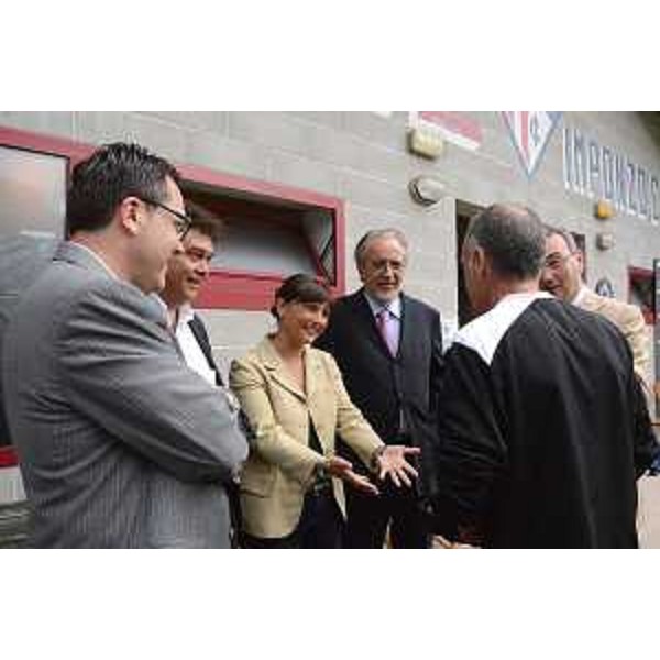 Debora Serracchiani (Presidente della Regione Friuli Venezia Giulia) visita l'Udinese durante il ritiro pre-campionato ad Arta Terme. (Arta Terme, 04/08/13)