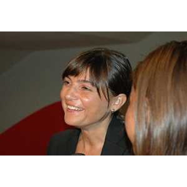 Debora Serracchiani (Presidente Friuli Venezia Giulia) durante l’intervista a margine della conferenza stampa sul bilancio dei primi 100 giorni di attività della Giunta regionale. (Udine, 20/08/13) 