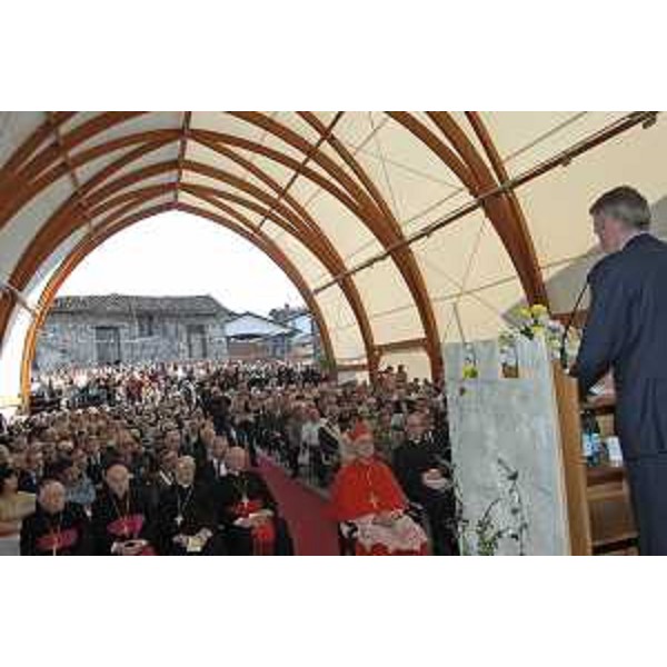 Riccardo Illy (Presidente Regione Friuli Venezia Giulia) in occasione dell'inaugurazione a Illegio della mostra su "Apocalisse". (Illegio (Tolmezzo) 28/04/07)
