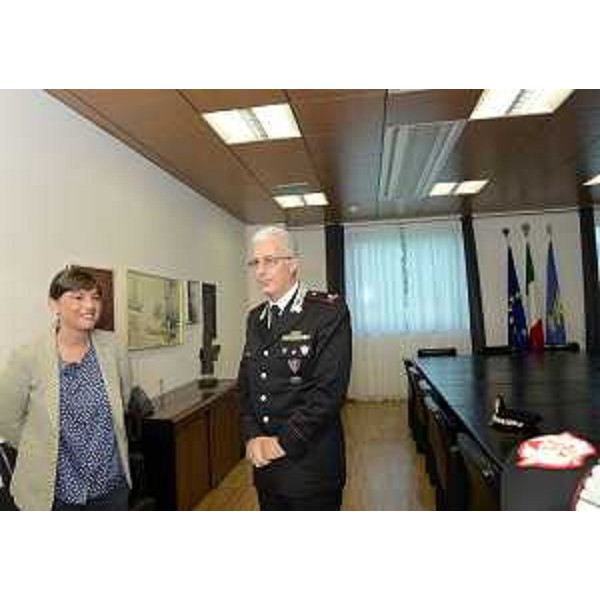 Debora Serracchiani (Presidente Friuli Venezia Giulia) e Nedo Lavagi (Generale, vicecomandante Comando interregionale Carabinieri "Vittorio Veneto"). (Udine 23/08/13)