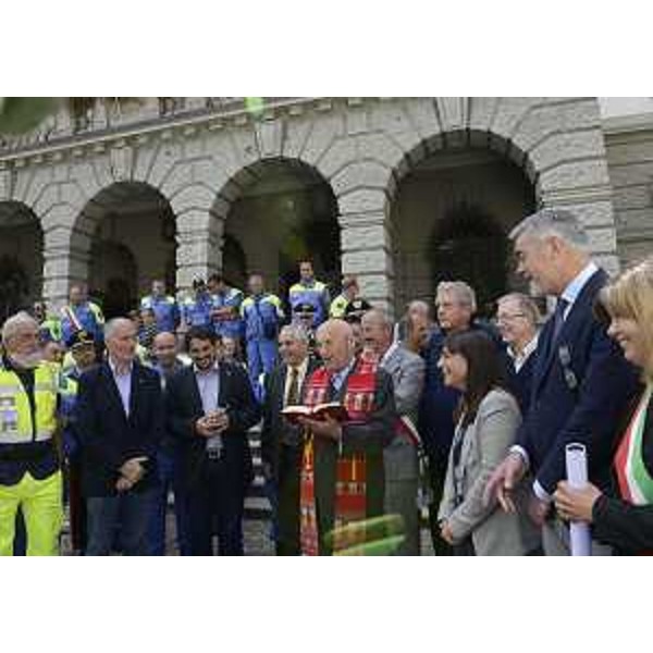 Celebrazione del decennale dell'alluvione della Valcanale con Franco Gabrielli (Prefetto e capo Dipartimento Protezione civile nazionale), Debora Serracchiani (Presidente Friuli Venezia Giulia) e Paolo Panontin (Assessore regionale Protezione civile). (Pontebba 29/08/13)