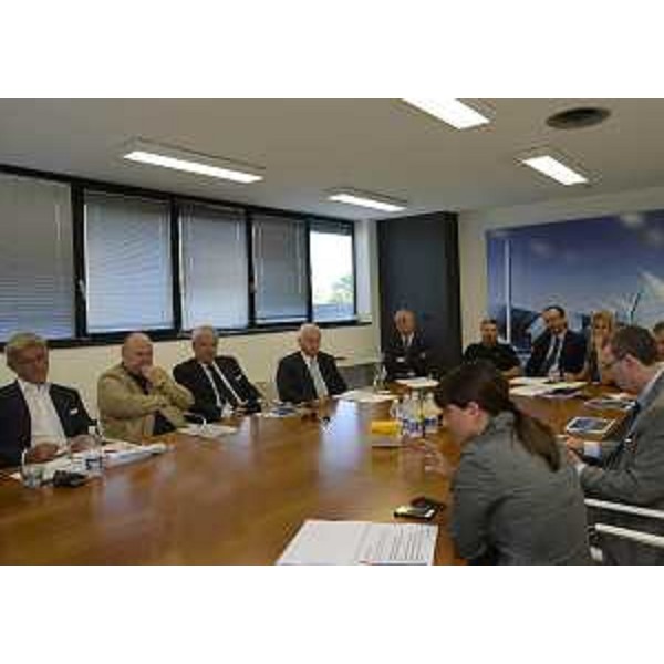 Debora Serracchiani (Presidente Friuli Venezia Giulia) e Sergio Bolzonello (Vicepresidente FVG e assessore regionale Attività produttive) incontrano i vertici di Pordenone Fiere. (Pordenone 03/09/13)