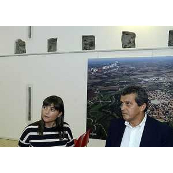 Debora Serracchiani (Presidente Friuli Venezia Giulia) e Francesco Martines (Sindaco Palmanova) nella Polveriera Napoleonica Garzoni. (Palmanova 06/09/13)
