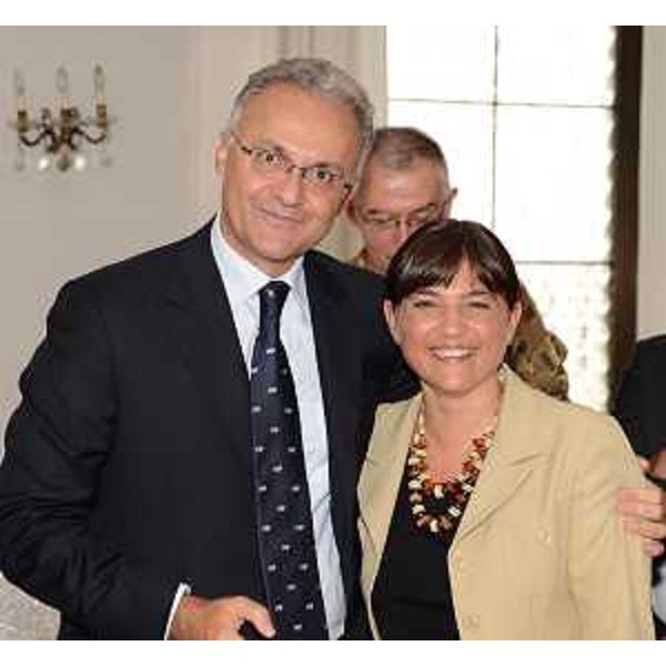 Mario Mauro (Ministro Difesa) e Debora Serracchiani (Presidente Friuli Venezia Giulia). (Udine 10/09/13)