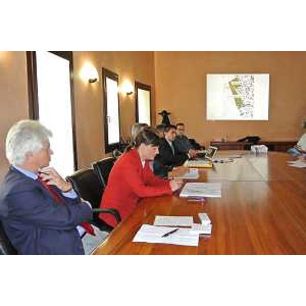 Claudio Pedrotti (Sindaco Pordenone) e Debora Serracchiani (Presidente Friuli Venezia Giulia) durante la conferenza stampa sull'Ospedale di Pordenone. (Pordenone 16/09/13)