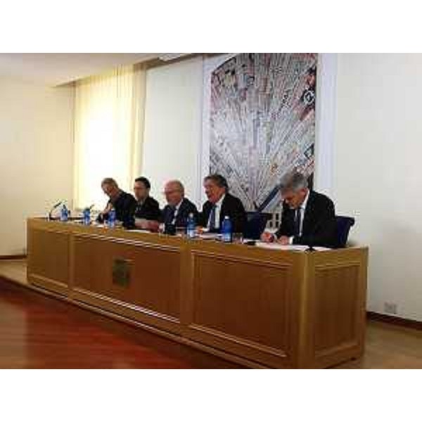 Paolo Panontin (Assessore Autonomie locali FVG), con Giorgio Orsoni (Sindaco Venezia) ed Innocenzo Cipolletta (Rettore Università Trento e presidente Comitato promotore candidatura Venezia Nordest 2019), alla presentazione del Dossier sulla candidatura di Venezia Nordest a Capitale europea della Cultura 2019. (Roma 19/09/13)