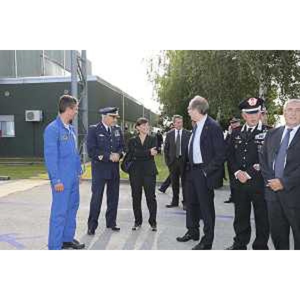 Gianni Torrenti (Assessore regionale Cultura) e Debora Serracchiani (Presidente Friuli Venezia Giulia). [Aerobase di Rivolto (Codroipo) 24/09/13]